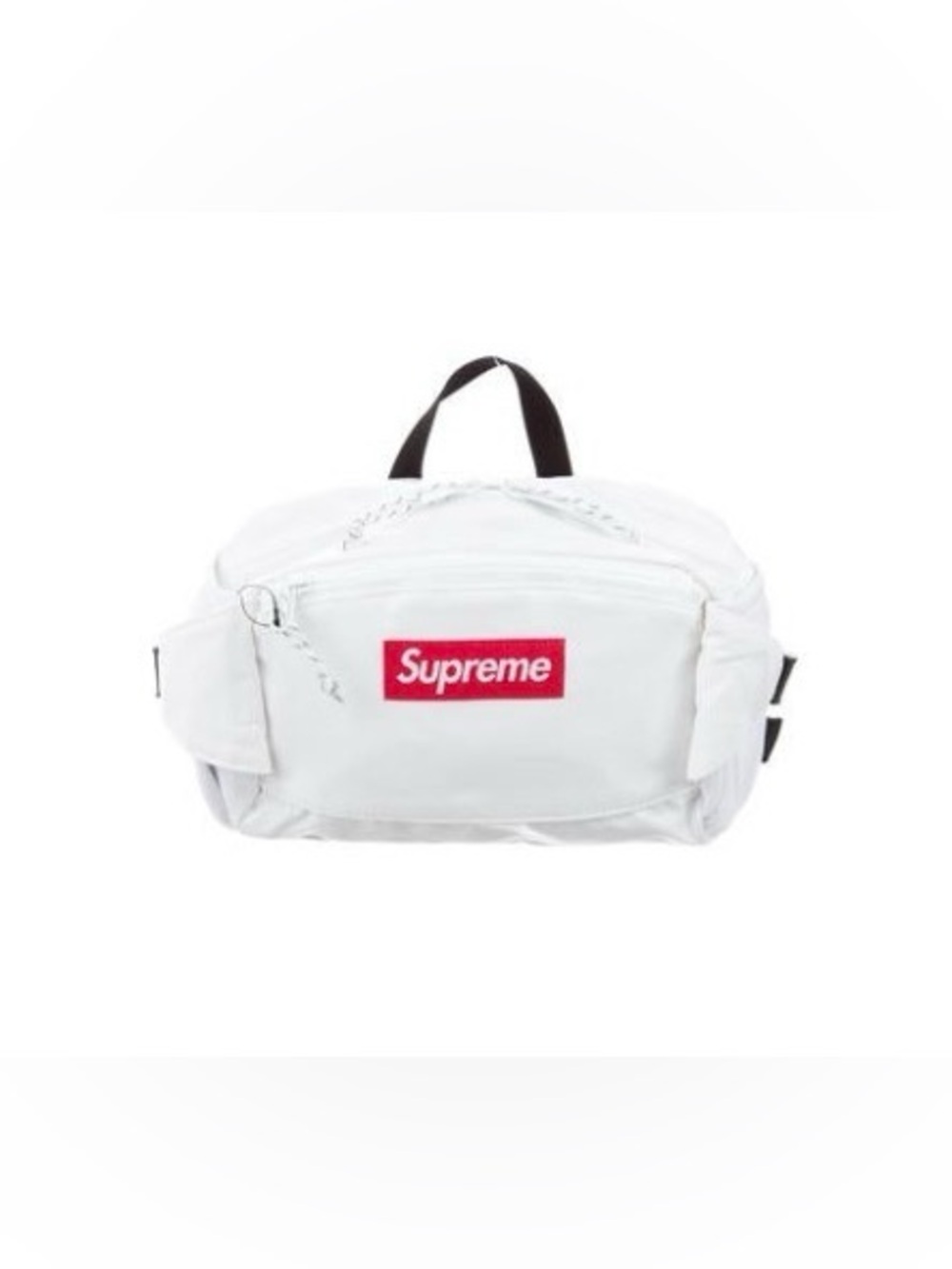 Supreme *RARE* White Waist Bag with Red Logo Patch